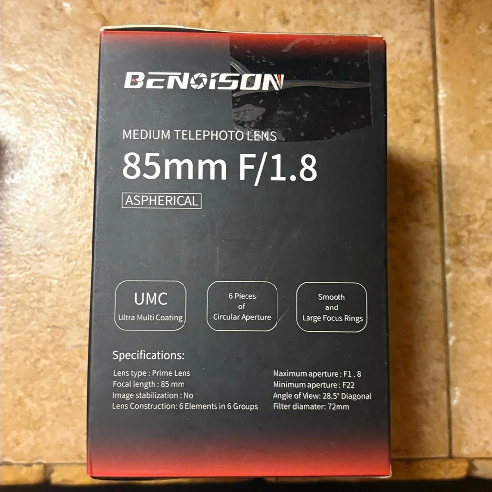 Benison 85mm F/1.8 Medium Telephoto Lens